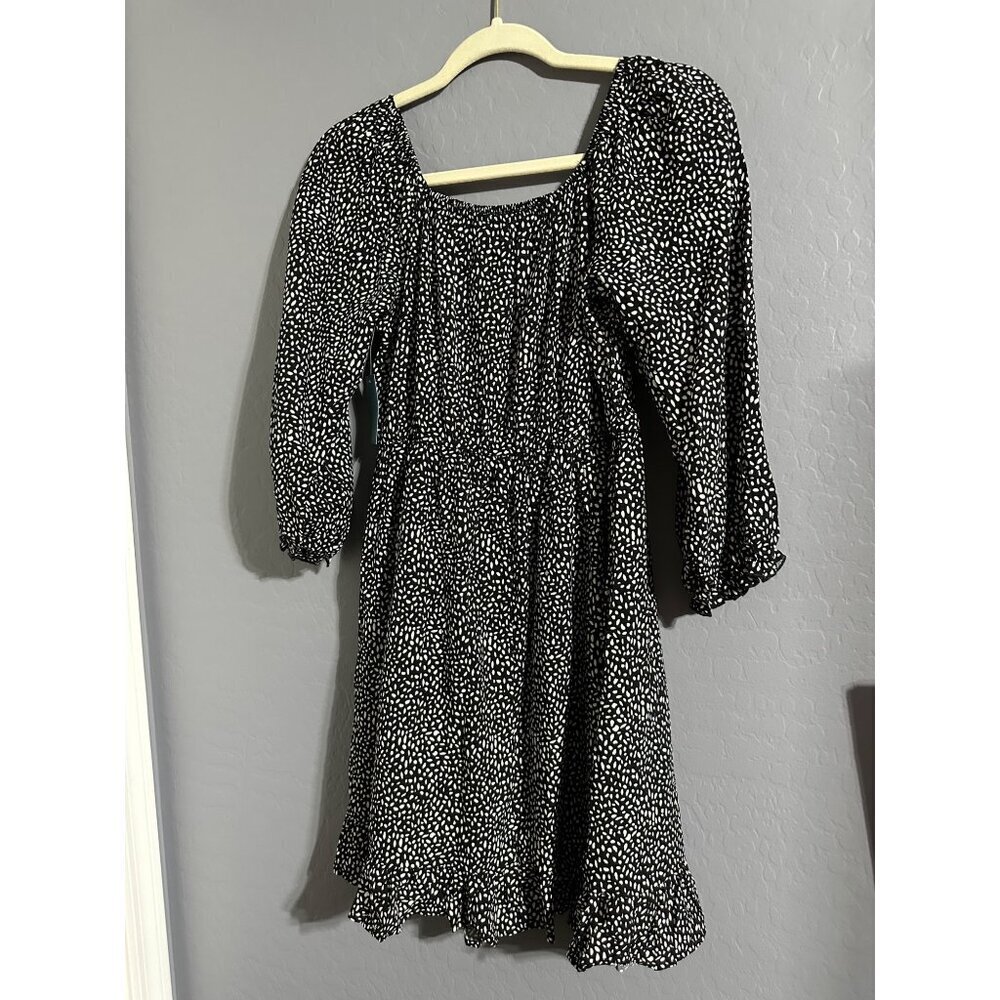 Market & Spruce Girls Smocked Puff Long Sleeve Dress Size 16 NWT